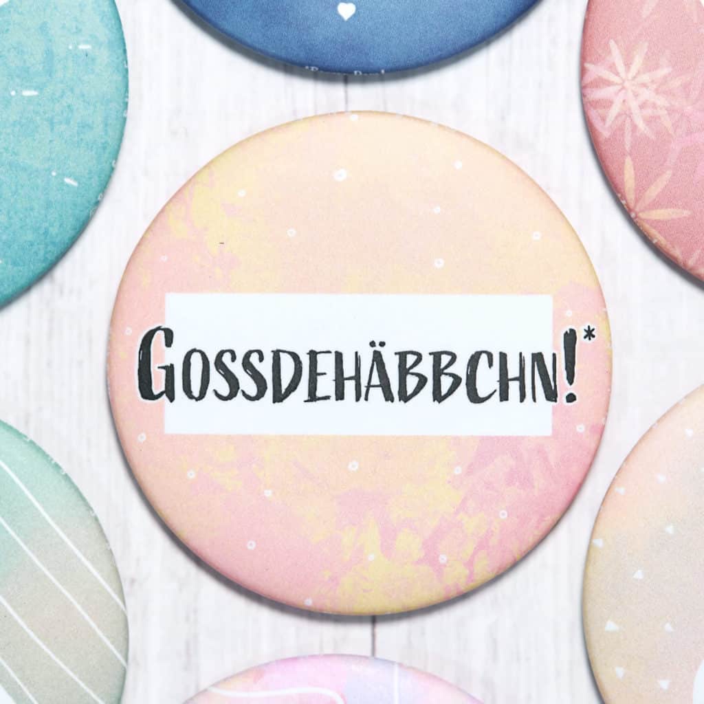 Sächsischer Magnet "Gossdehäbbchn!" Hans Fineart