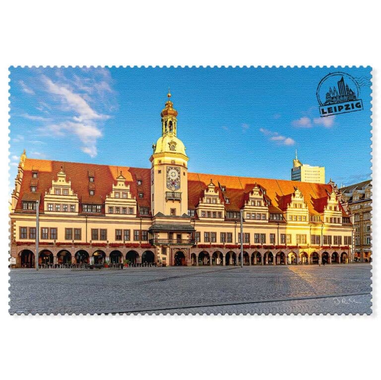 Leipzig Postkarte Altes Rathaus – Renaissancebauwerk in der historischen Altstadt.